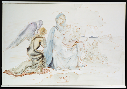 Nativity, 1950 (pen & brown ink over pencil on board)