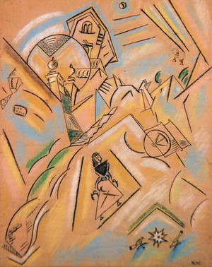 Landscape, 1917 (pastel on paper)