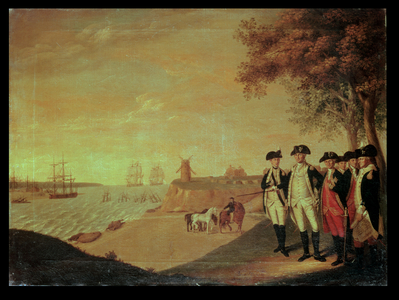 Washington and Generals at Yorktown (oil on canvas)