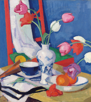 Red Chair and Tulips, c.1919 (oil on canvas)