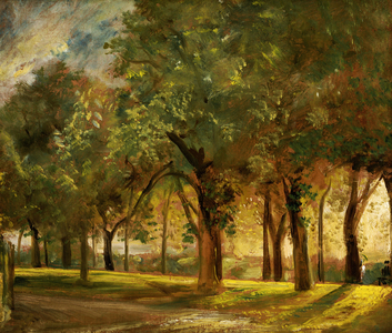 Judge's Walk, Hampstead, c.1820 (oil on paper laid on canvas)