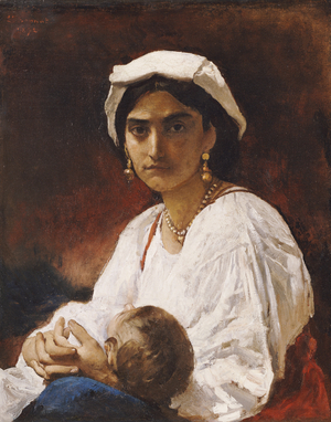 The Bandit's Wife, 1872 (oil on canvas)