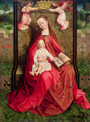 Virgin and Child (oil on panel)