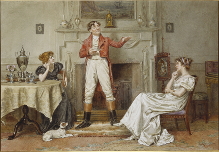 A Good Story (pencil & watercolour on paper)