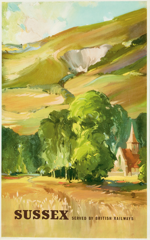 Sussex, poster advertising British Railways, c.1960 (colour litho)