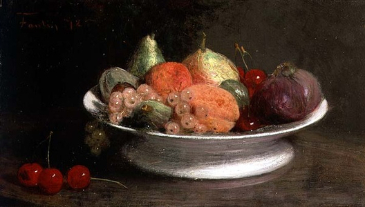 Still Life of Fruit, 1872 (oil on canvas)