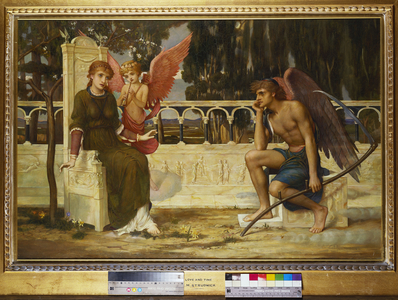 Love and Time (oil on canvas)
