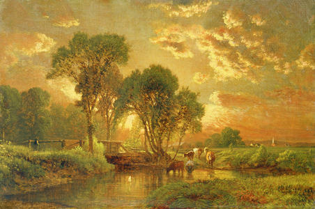 Medfield, Massachusetts (oil on canvas)