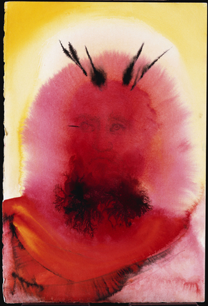 Moses, illustration for 'La Sainte Bible', 1964 (w/c, Indian ink & charcoal on paper)