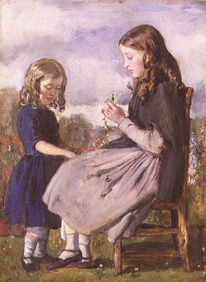 The Garland Weavers (oil on canvas)