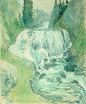 Cascades Waterfall (oil on canvas)