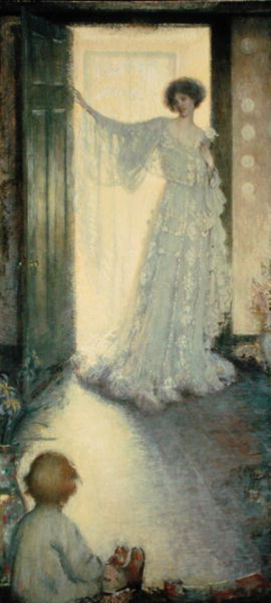 Mother and Child (oil on canvas)