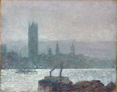 Houses of Parliament, Early Evening, 1898 (oil on canvas)