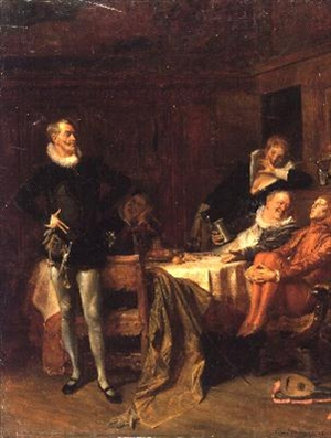 'Twelfth Night', Act II, Scene 3: Maria, clown, Sir Andrew Aguecheek, Malvolio and Sir Toby Belch