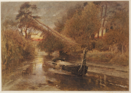 The Lady of Shalott (pencil & watercolour on paper)