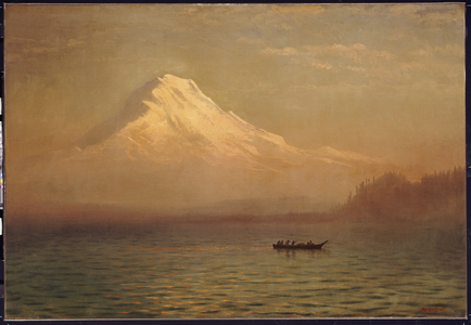 Sunrise on Mount Tacoma (oil on canvas)