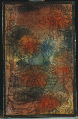 Buhnenprobe, 1925 (w/c, pen & black ink on paper laid down on board)