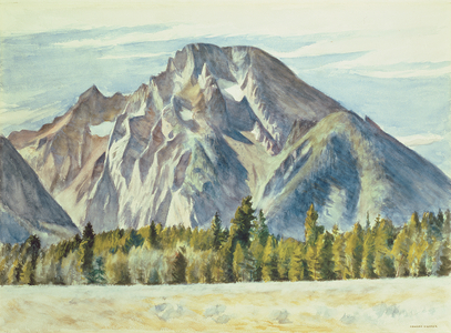 Mount Moran, 1946 (w/c on paper)
