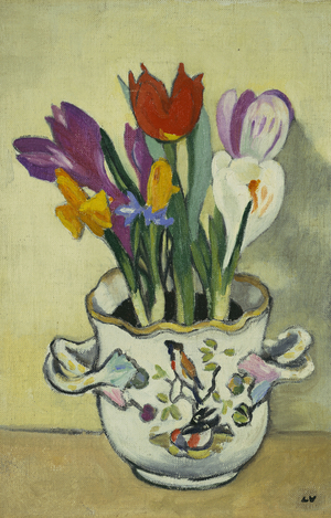 Vase of Flowers, c.1920 (oil on canvas)