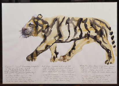 Tyger, Tyger (watercolour, brush & black ink and pencil on paper)