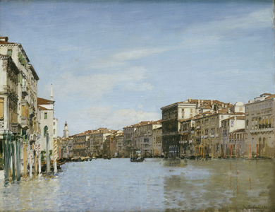 The Grand Canal, Venice (oil on canvas)