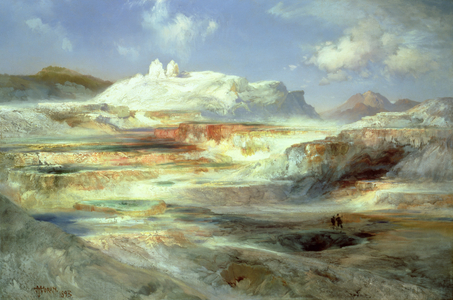 Jupiter Terrace, Yellowstone, 1893 (oil on canvas)