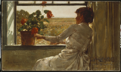 Summer Evening, 1886 (oil on canvas)