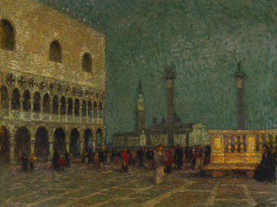 Venice, St. Mark's Square, c.1914 (oil on canvas)