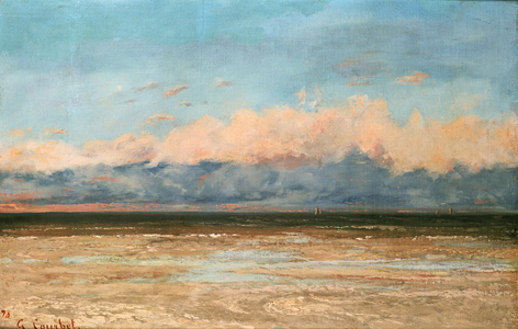 The Sea at Palavas, 1870 (oil on canvas)