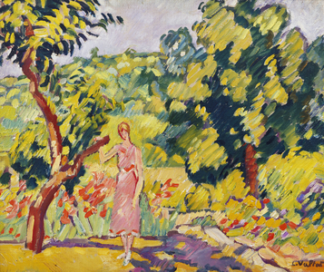 In the Artist's Garden at Choisel, c.1935 (oil on canvas)