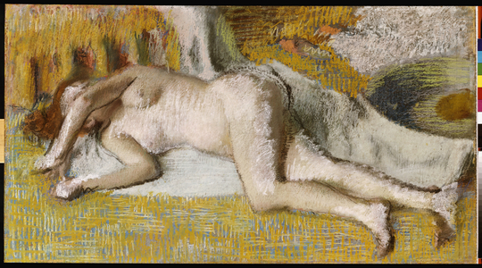 After the Bath, 1885 (pastel on paper)