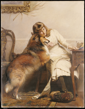 Sweethearts, 1890 (oil on canvas)