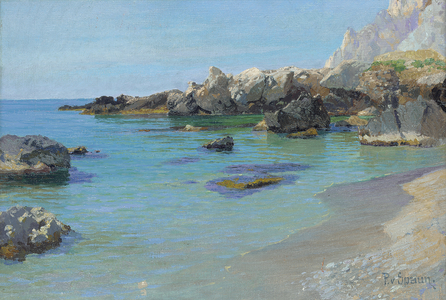On the Capri Coast (oil on canvas)
