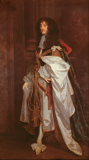Portrait of Prince Rupert (1619-1682) in Garter Robes (oil)