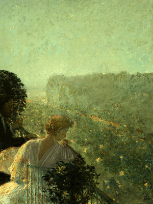 Summer Evening, Paris (oil on board)