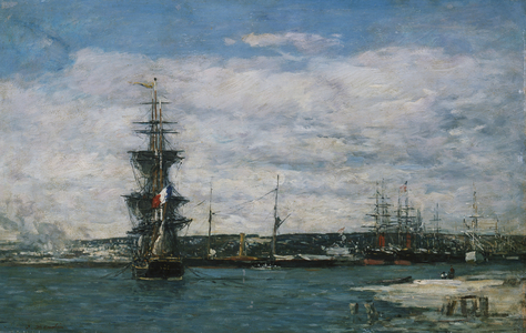 The Port of Havre, c.1864-66 (oil on panel)
