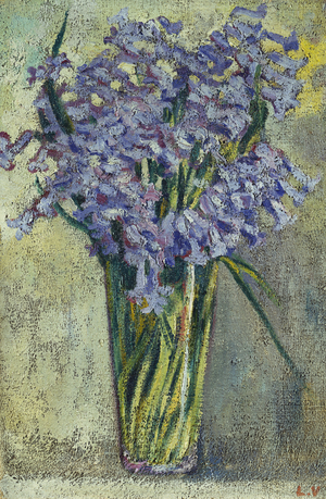 Glass Vase of Flowers, c.1910 (oil on canvas)
