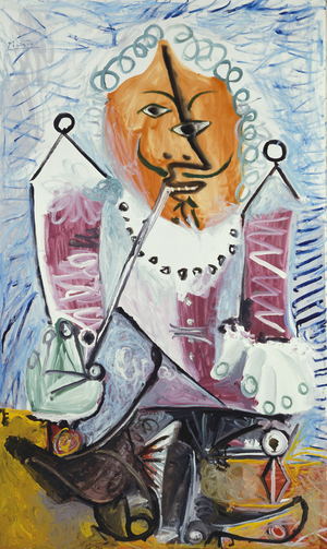 Man with a Pipe (oil on canvas)