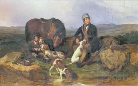 Grouse Shooting, 1848 (oil on canvas)
