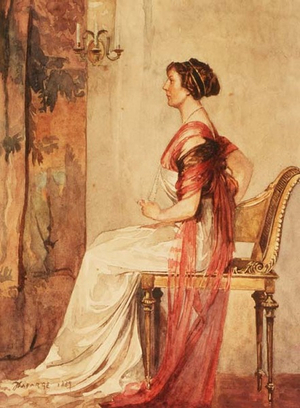 Seated Woman, 1889 (watercolour, gouache and pencil on paper)