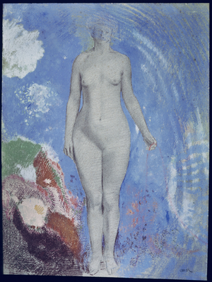 Eve (pastel on grey paper)