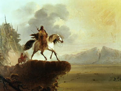 Snake Indians (oil on canvas)