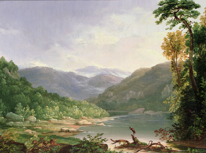 Kentucky River, Near Dic River (oil on board)