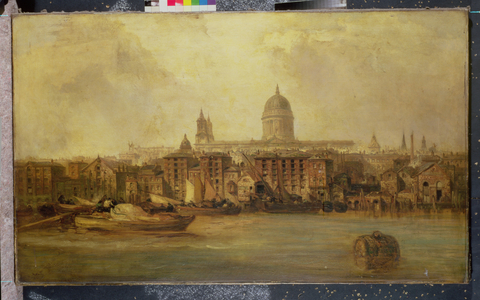 The Thames Near Blackfriars (oil on canvas)