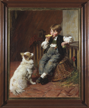 Lunch Time (oil on canvas)