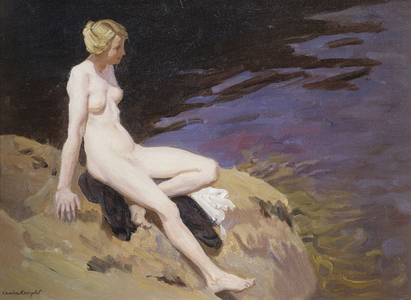 The Bather (oil on canvas)
