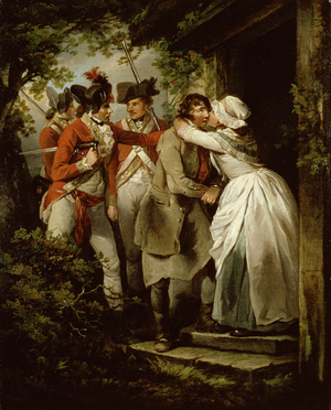 The Deserter's Farewell, 1792 (oil on canvas)