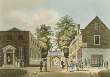 Old Wells and Pump Room, Cheltenham (aquatint)
