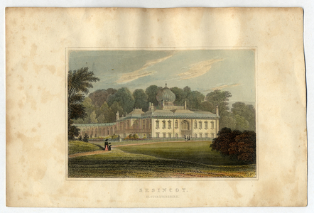 Sezincote House, Gloucester, 1823 (colout litho)