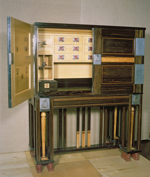 Writing cabinet, 1902 (wood with iron fittings)